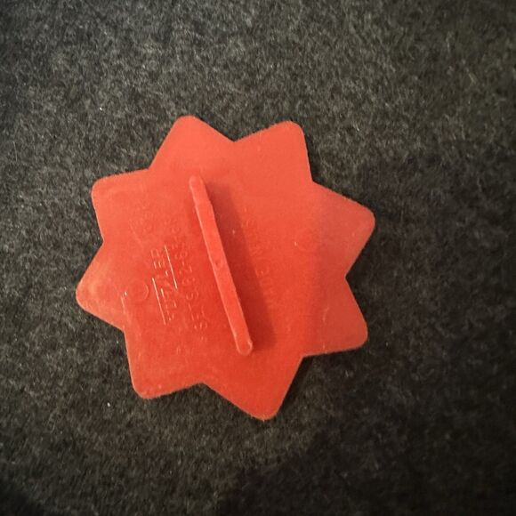 Hutzler Vintage Star Cookie Cutter red plastic holiday cutout fondant - Picture 2 of 4